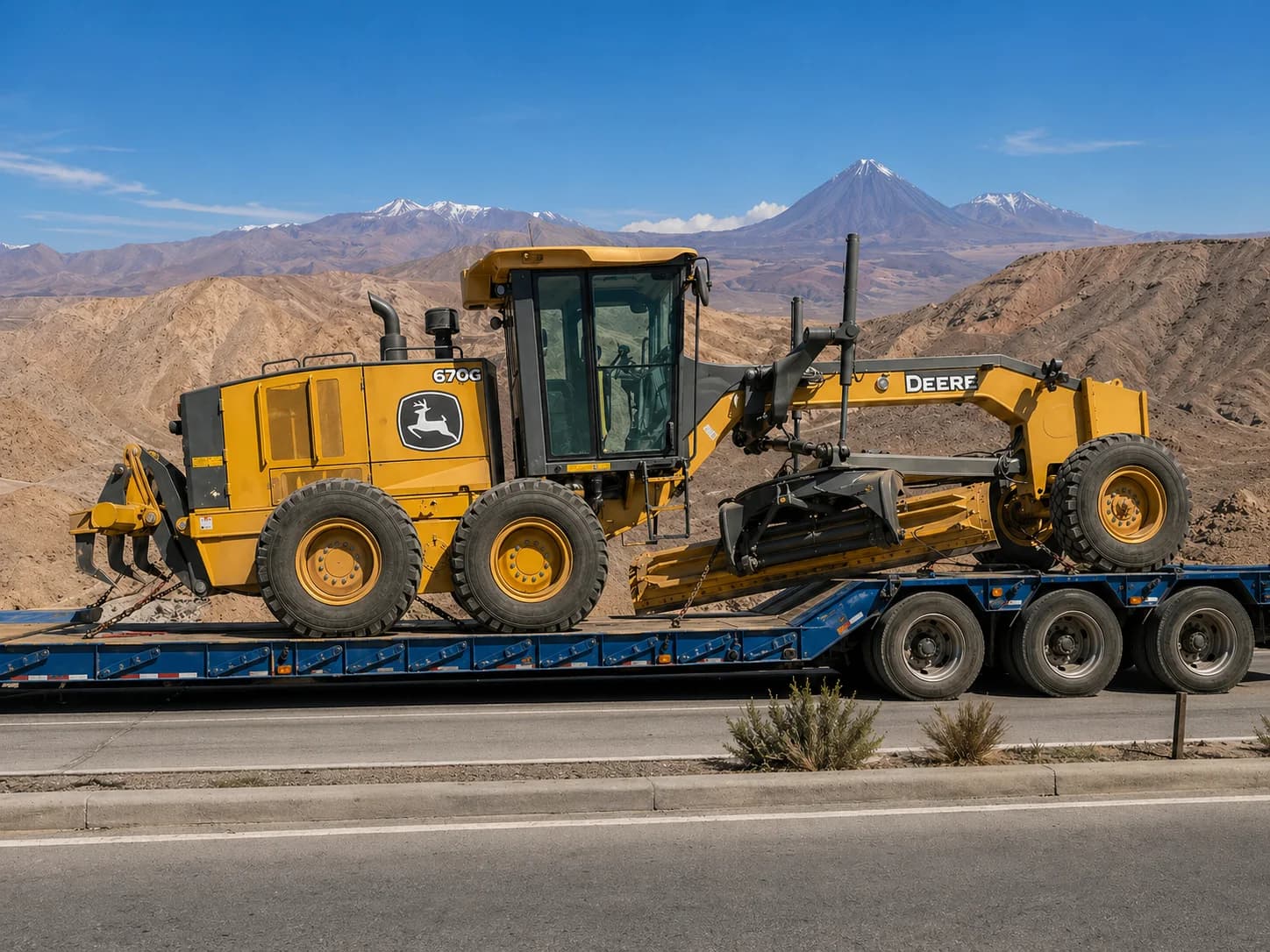 Motoniveladora Maxservicios para nivelación de caminos y plataformas